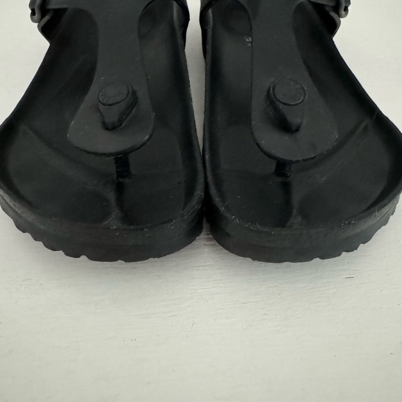 Birkenstock Gizeh Essentials EVA Black Thong Sandals Size 38 - Picture 2 of 9
